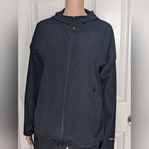 Lululemon Black Hooded Windbreaker Jacket Size 4